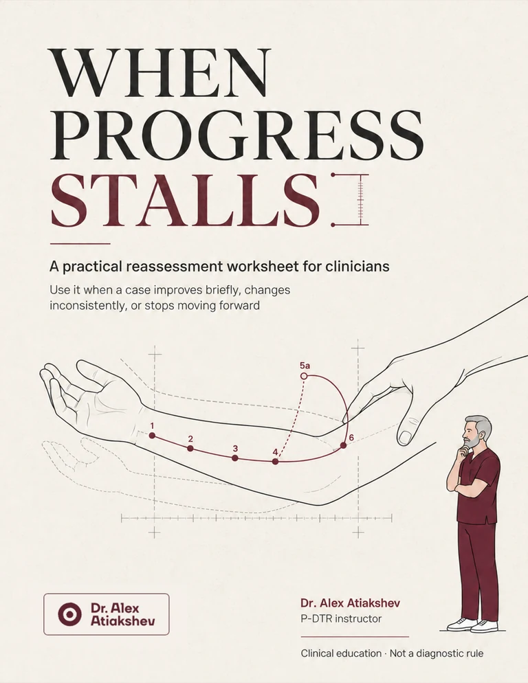 Cover of When Progress Stalls, a reassessment worksheet for clinicians